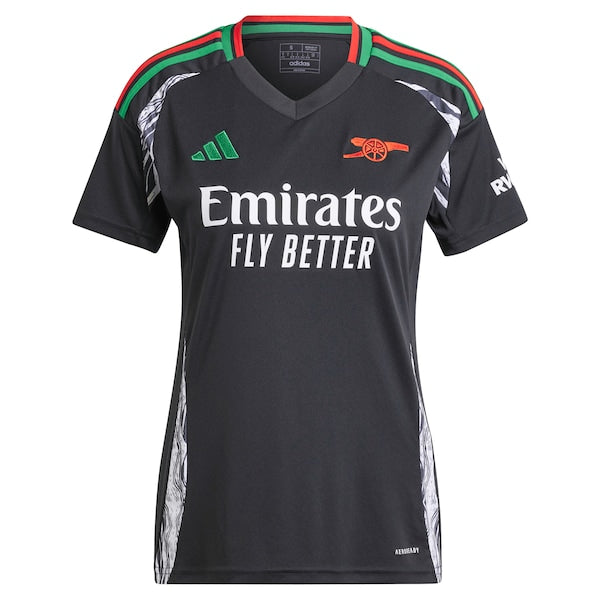 Arsenal adidas Women's 2024/25 Away Replica Jersey - Black - Image 2
