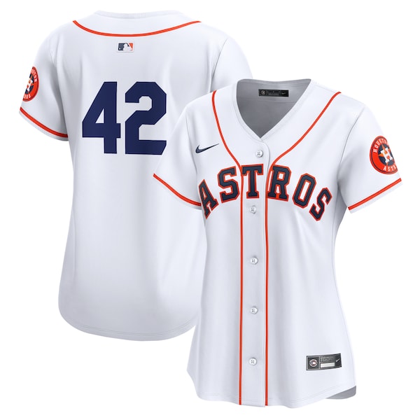 Houston Astros Nike Women's 2024 Jackie Robinson Day Home Limited Jersey?ยจC White