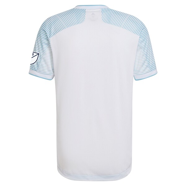 Chicago Fire adidas 2022 Lakefront Kit Authentic Blank Jersey - White - Image 3