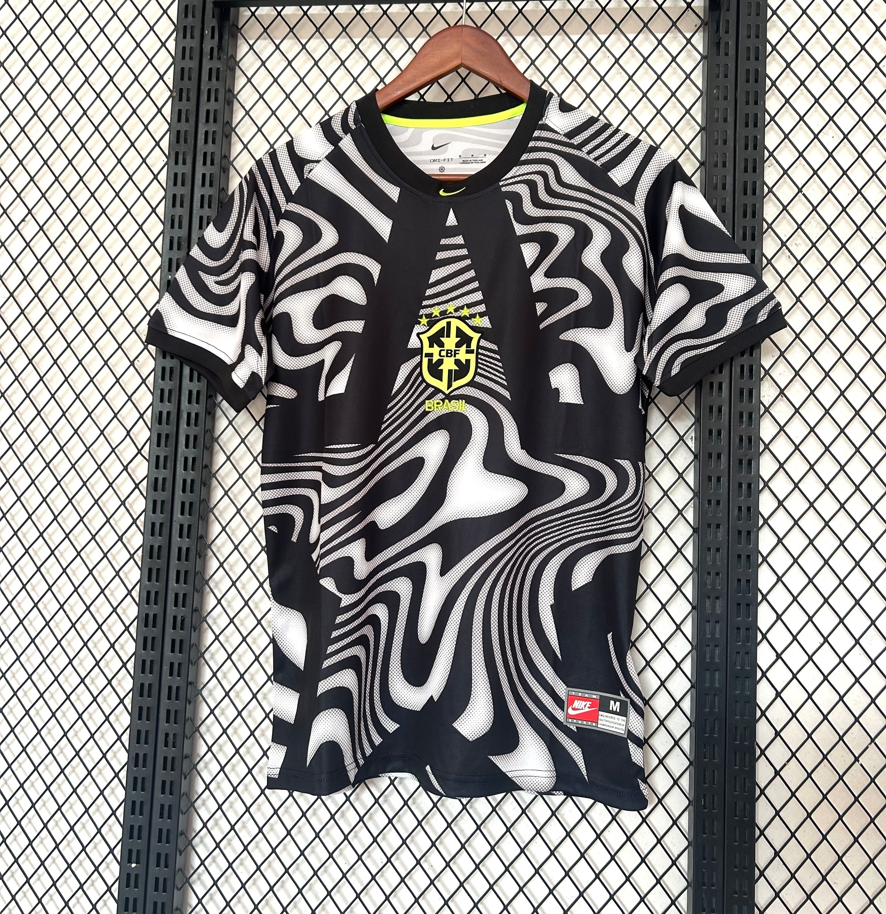 Brazil National Team Nike 2026 Away Jersey - Black / White