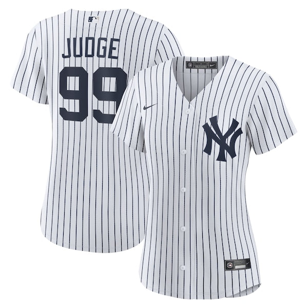 Aaron Judge New York Yankees Nike Women's Home Replica Player Jersey - White/Navy - Image 2