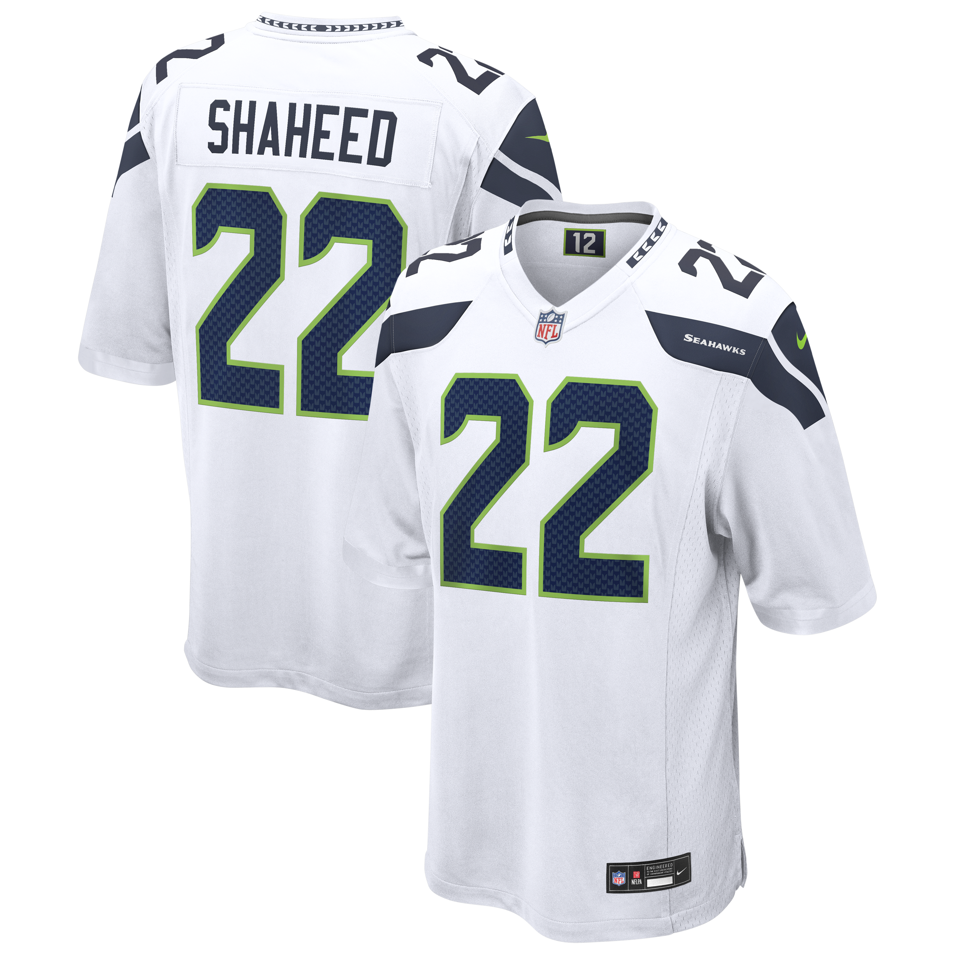 Rashid Shaheed Seattle Seahawks Nike Alternate Game Jersey - Royal/College Navy/White - Image 8