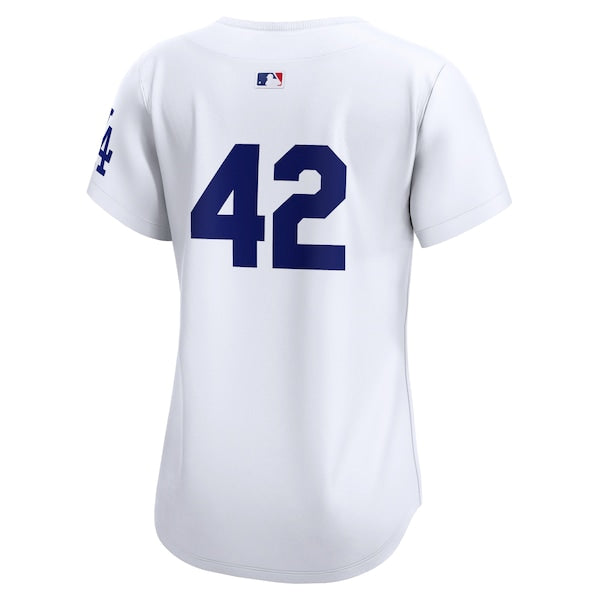 Los Angeles Dodgers Nike Women's 2024 Jackie Robinson Day Home Limited Jersey?ยจC White - Image 3