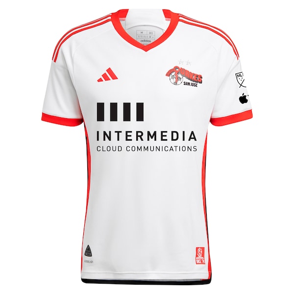 Jeremy Ebobisse San Jose Earthquakes adidas 2024 The 50 Kit Authentic Player Jersey - White - Image 2