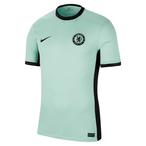Raheem Sterling Chelsea Nike 2023/24 Third Stadium Replica Player Jersey - Mint/Blue/Navy - Image 3