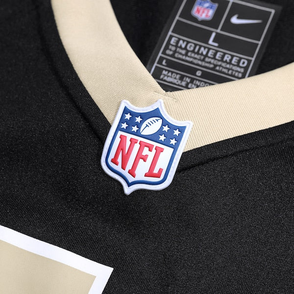 Davon Godchaux New Orleans Saints Nike Team Game Jersey - Black - Image 5