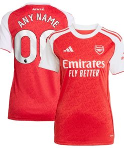 Arsenal adidas Women's 2025/26 Home Replica Custom Jersey - Red/Blue