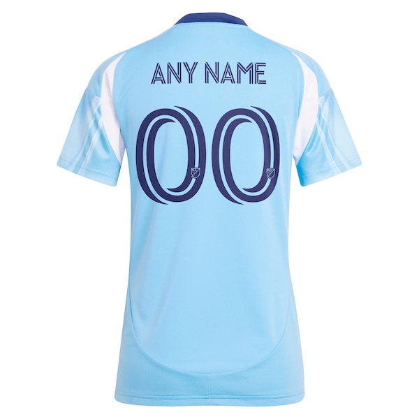 New York City FC adidas Women's 2025 The Excelsior Kit Replica Custom Jersey - Light Blue - Image 3