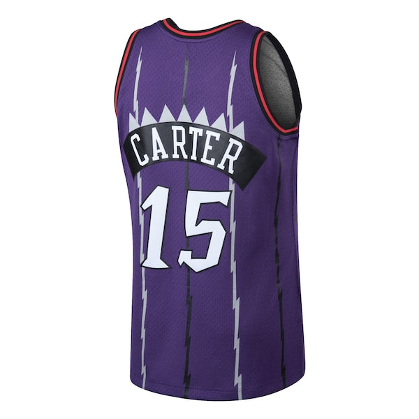 Vince Carter Toronto Raptors 1998/99 Hardwood Classics Swingman Jersey - Purple/White - Image 5