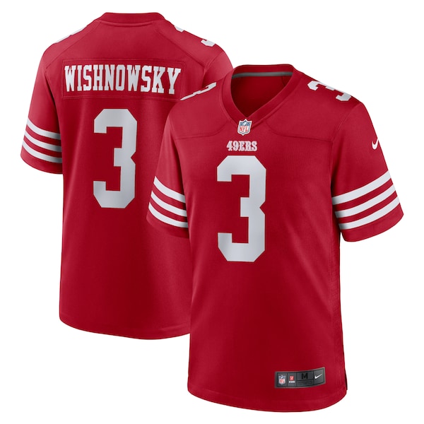 Mitch Wishnowsky San Francisco 49ers Nike Game Jersey - Scarlet