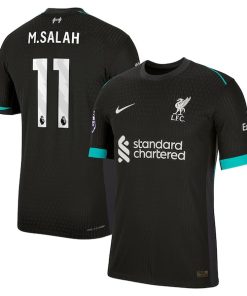 Mohamed Salah Liverpool Nike 2024/25 Away Authentic Jersey - Forest Green