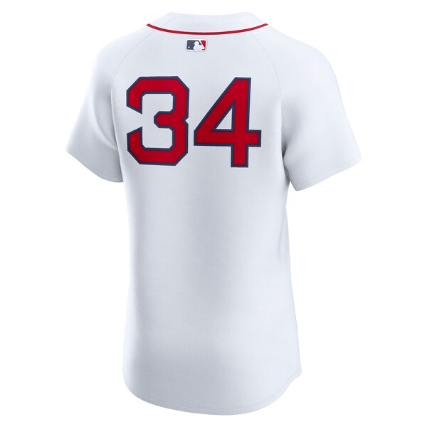 David Ortiz Boston Red Sox Nike Home Elite Jersey - White - Image 3