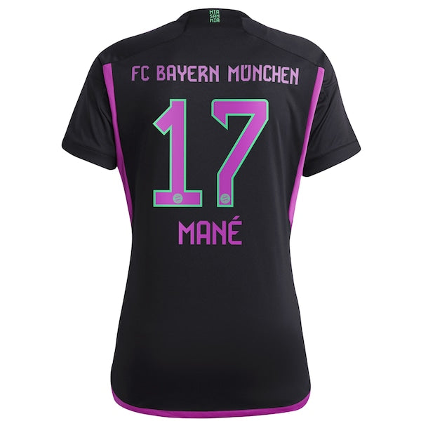 Sadio Man¨¦ Bayern Munich adidas Women's 2023/24 Away Replica Player Jersey - Black/White - Image 4