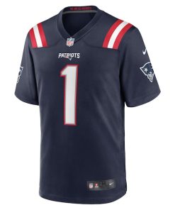 Alternative view of Ja'Lynn Polk New England Patriots Nike Team Game Jersey -  Navy