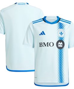CF Montreal adidas Youth 2024 La Main Replica Jersey?¨C Light Blue