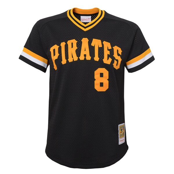 Willie Stargell Pittsburgh Pirates Youth Cooperstown Collection?Mesh Batting Practice Jersey - Black - Image 2