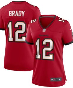Tom Brady Tampa Bay Buccaneers Nike Women's Game Jersey - Red/Pewter