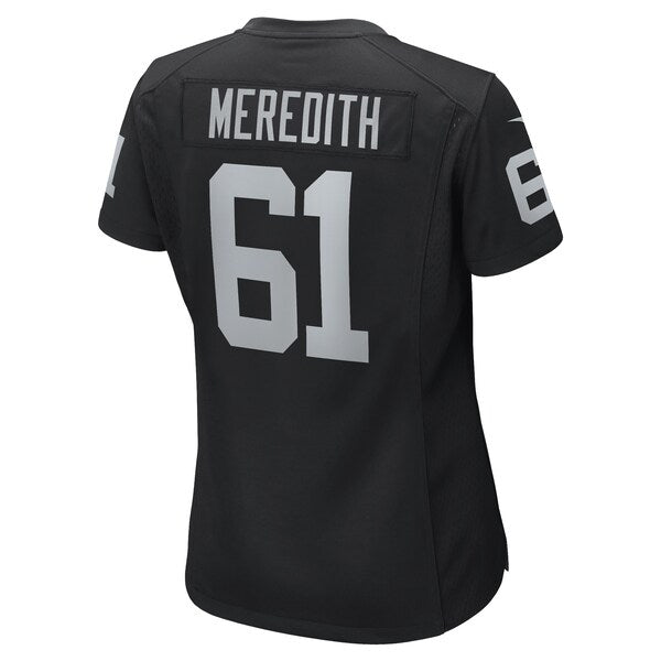 Jordan Meredith Las Vegas Raiders Nike Women's Game Player Jersey - Black - Image 3