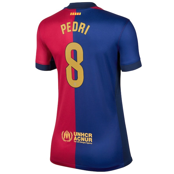 Pedri Barcelona Nike Women's 2024/25 Home Replica Player Jersey - Royal - Image 3