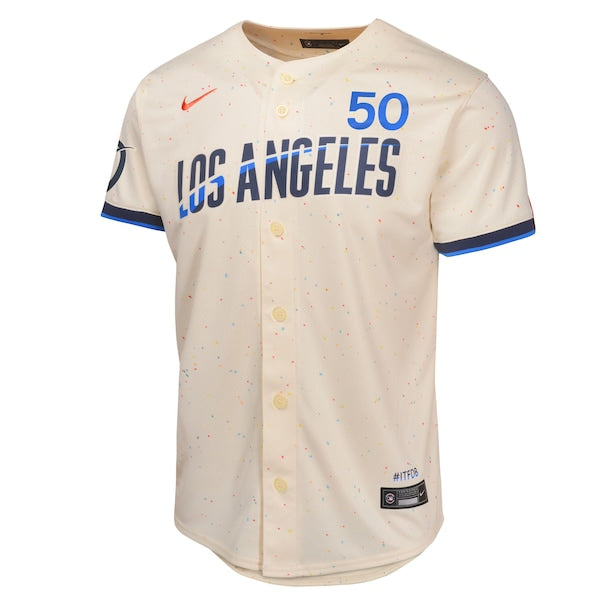 Mookie Betts Los Angeles Dodgers Nike Youth 2024 City Connect Limited Player Jersey - Cream - Image 2