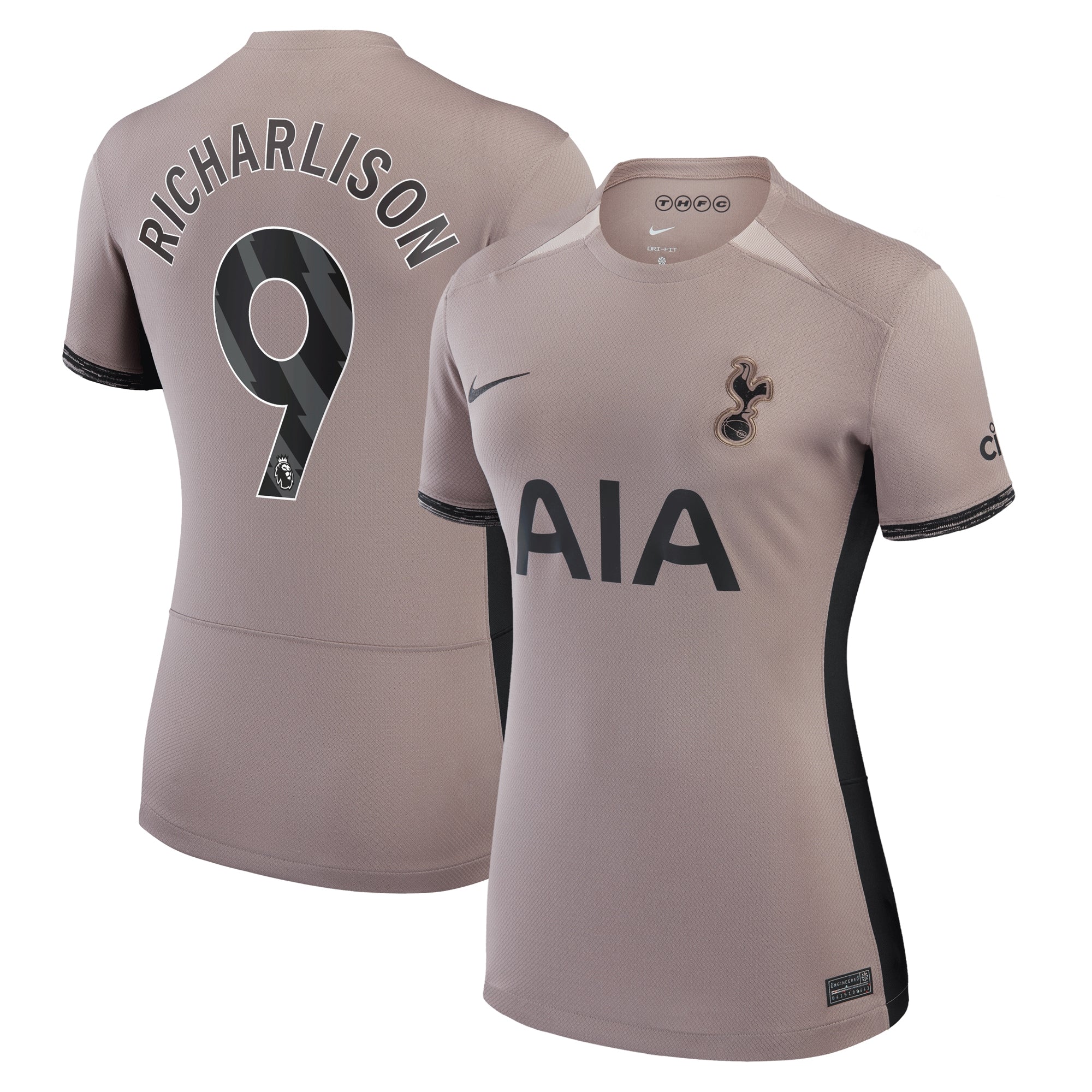 Richarlison Tottenham Hotspur Nike Women's 2023/24 Away Stadium Replica Player Jersey - Navy/Tan/White - Image 3