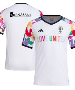 Nashville SC adidas 2024 Pride Pre-Match Top - White