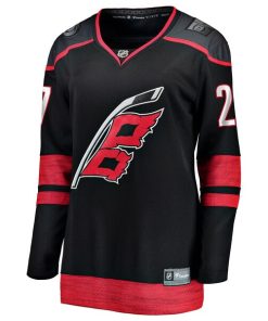 Alternative view of Nikolaj Ehlers Carolina Hurricanes  Women's Home Breakaway Jersey - Black