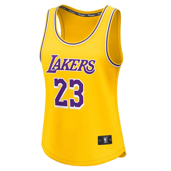 LeBron James Los Angeles Lakers Women's Fast Break Player Jersey - Icon Edition - Gold - Image 2