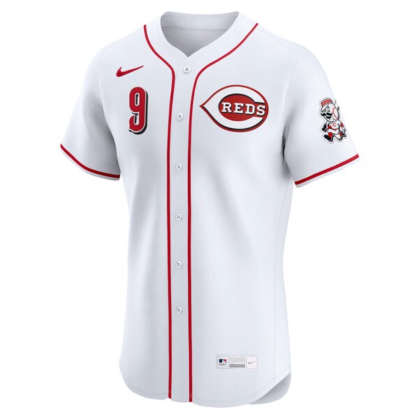 Matt McLain Cincinnati Reds Nike Home Elite Jersey - White - Image 2