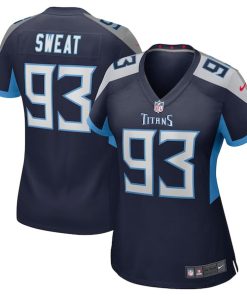 T'Vondre Sweat Tennessee Titans Nike Women's Team Game Jersey -  Navy