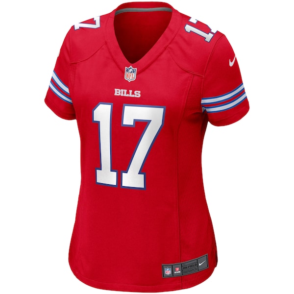 Josh Allen Buffalo Bills Nike Women's Alternate Game Player Jersey - Red - Image 2