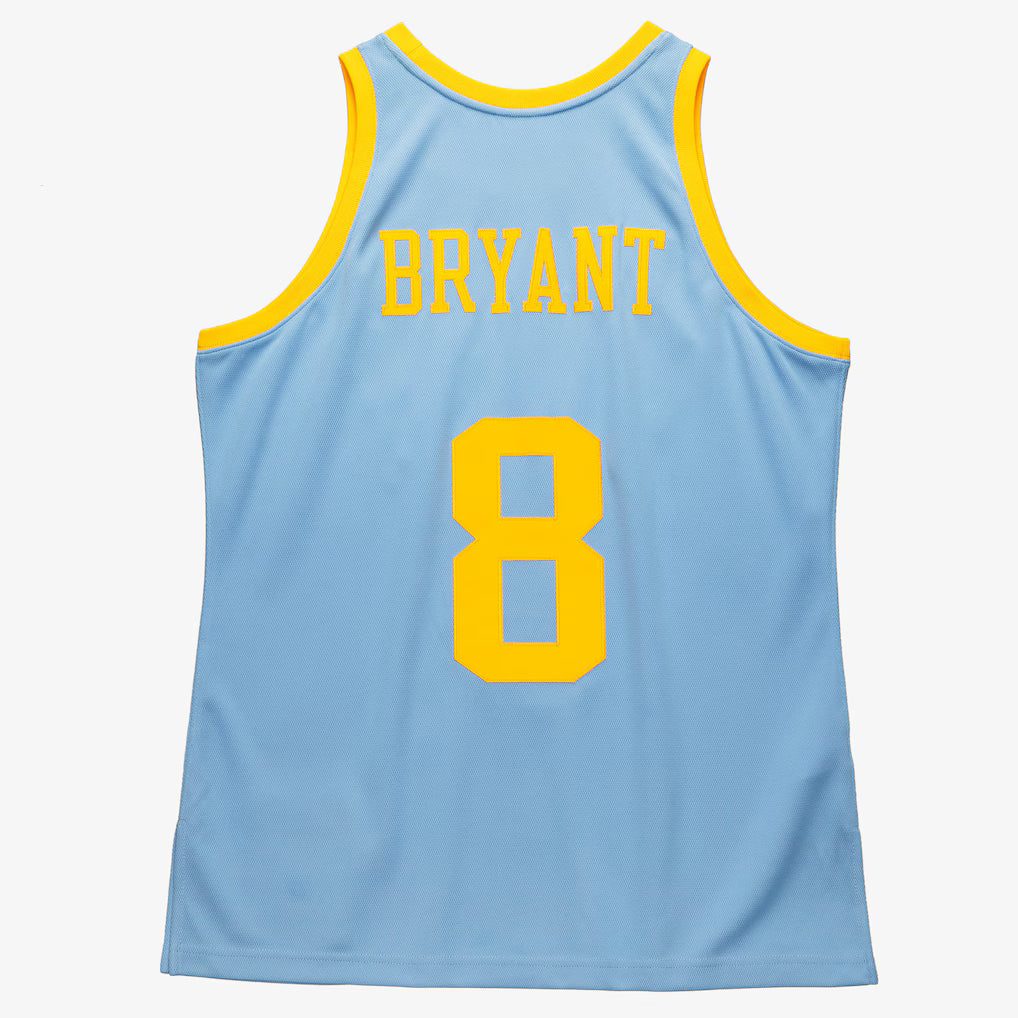 Men's Los Angeles Lakers Kobe Bryant M $ N Powder Blue 2001/02 Hardwood Classics Authentic Player Jersey - Image 2