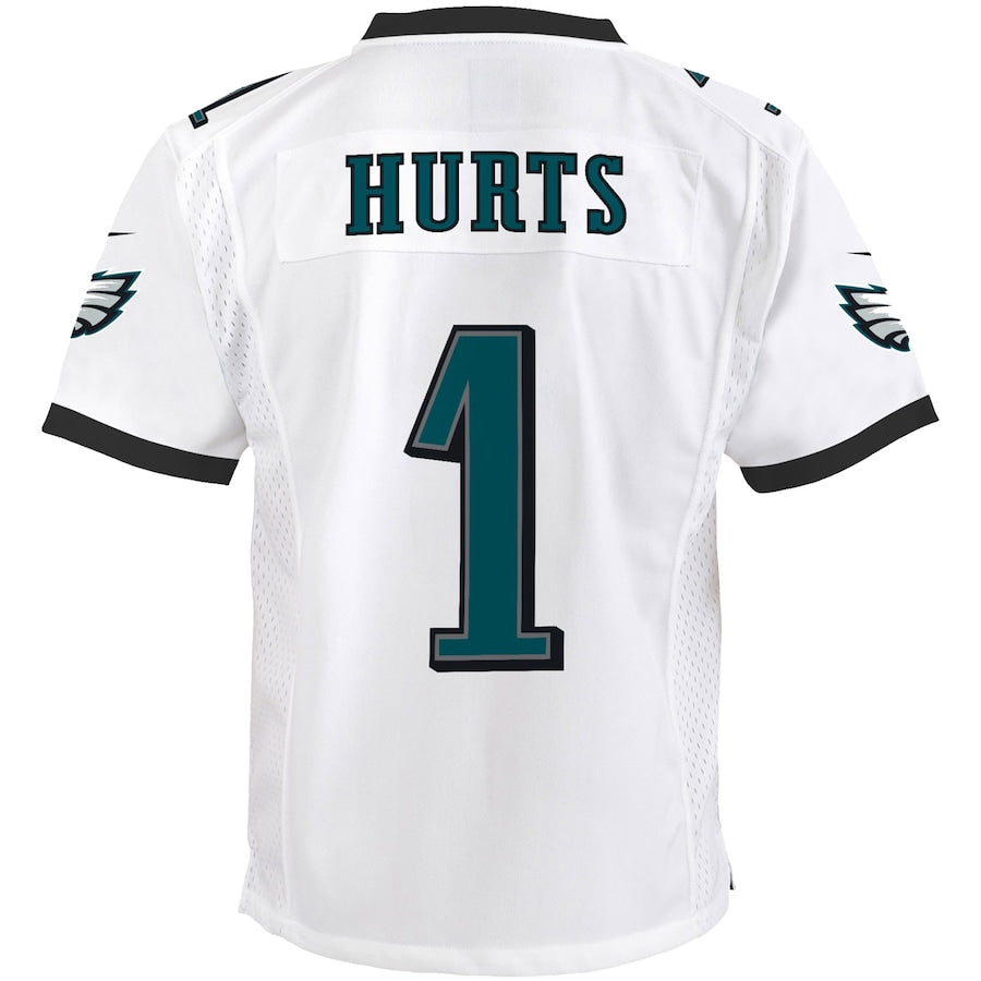 Jalen Hurts Philadelphia Eagles Nike Youth Game Jersey - White - Image 3