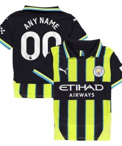 Alternative view of Manchester City Puma Youth 2024/25 Away Replica Custom Jersey - Navy
