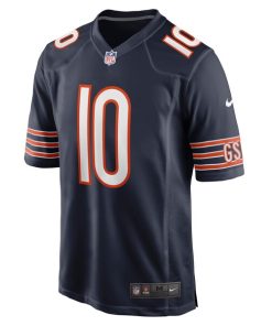 Alternative view of Chase Claypool Chicago Bears Nike Game Player Jersey - Navy