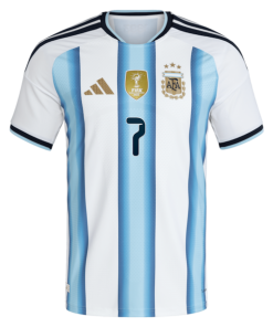 Alternative view of Rodrigo De Paul Argentina National Team adidas 2026 Home Authentic Jersey - White