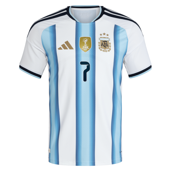 Rodrigo De Paul Argentina National Team adidas 2026 Home Authentic Jersey - White - Image 2