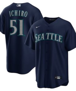 Ichiro Suzuki Seattle Mariners Nike Official Replica Player Jersey - Navy