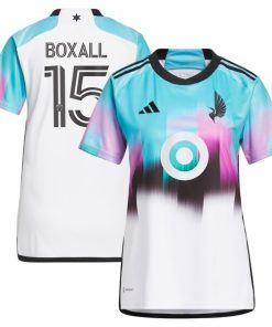 Michael Boxall Minnesota United FC adidas Women's 2024 The Northern Lights Kit Replica Jersey - White