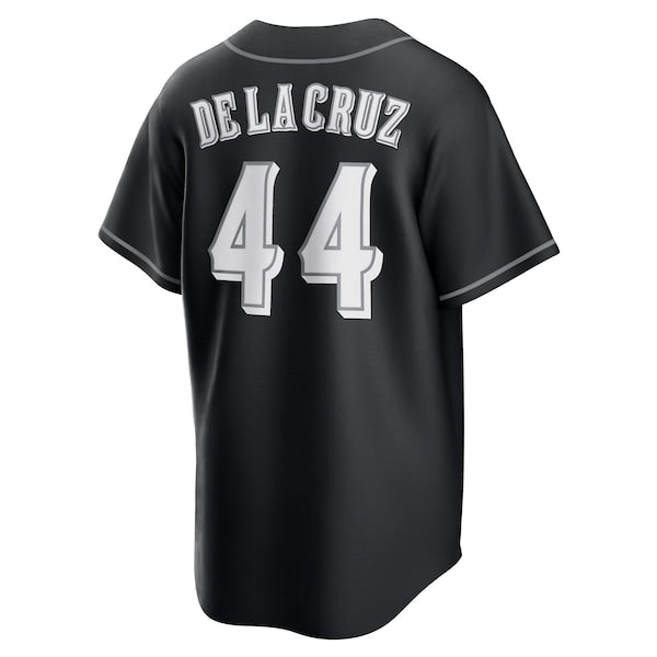 Elly De La Cruz Cincinnati Reds Nike Lights Out Replica Player Jersey - Black - Image 3