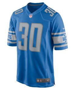 Alternative view of Khalil Dorsey Detroit Lions Nike  Game Jersey -  Blue