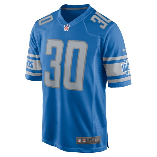 Khalil Dorsey Detroit Lions Nike Game Jersey - Blue - Image 2
