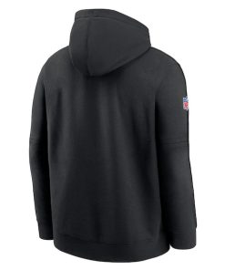 Alternative view of Los Angeles Chargers Nike 2024 NFL Crucial Catch Club Pullover Hoodie - Black