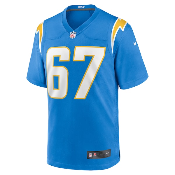 Alex Leatherwood Los Angeles Chargers Nike Team Game Jersey - Powder Blue - Image 2
