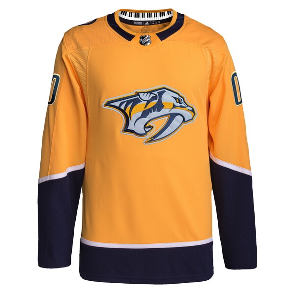 Nashville Predators adidas Home Primegreen Authentic Custom Jersey - Gold - Image 2