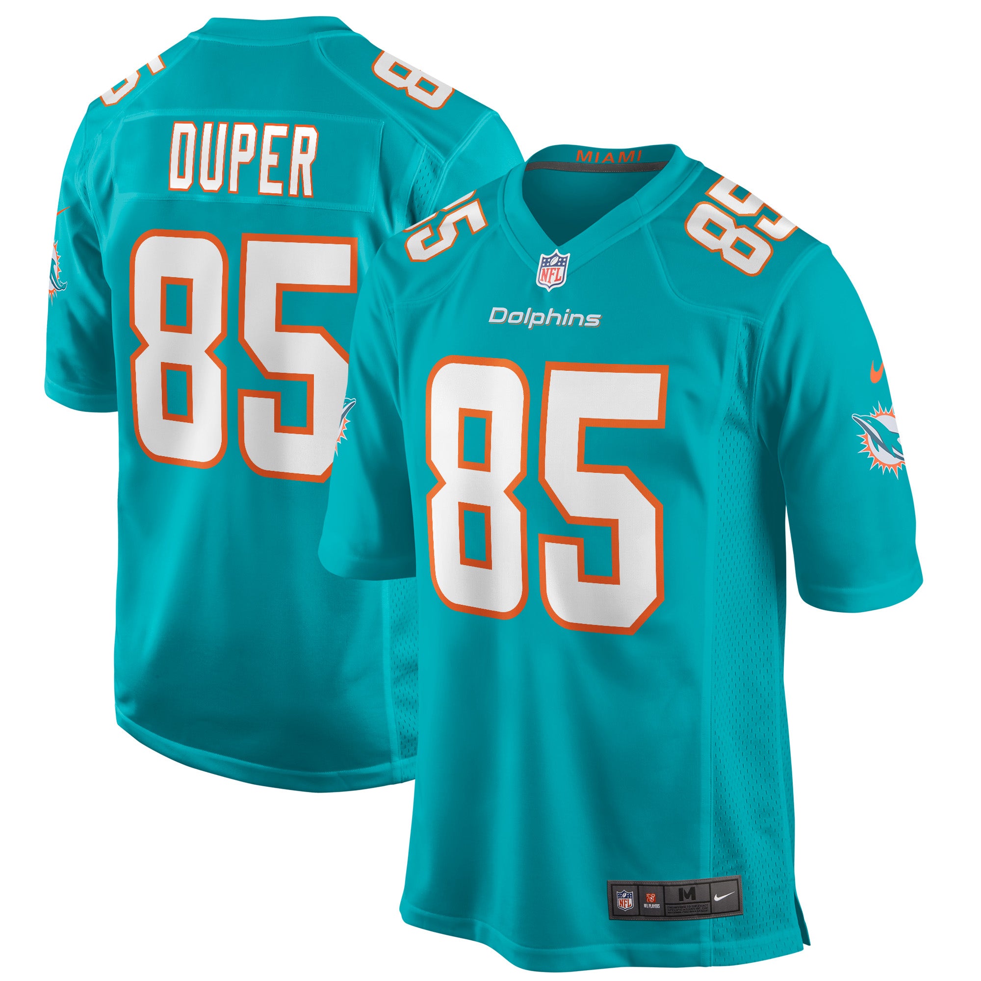 Mark Duper Miami Dolphins Nike Retired Player Jersey - White/Aqua - Image 6