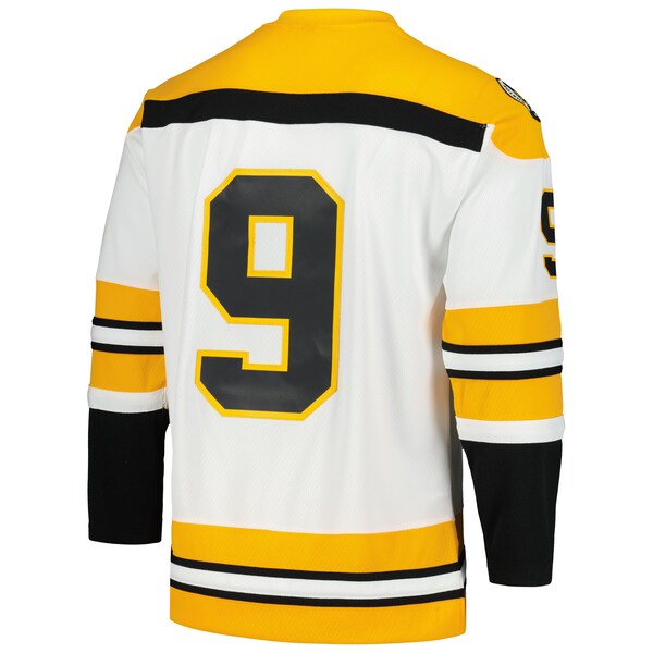 Johnny Bucyk Boston Bruins 1973/74 Blue Line Player Jersey - White - Image 3