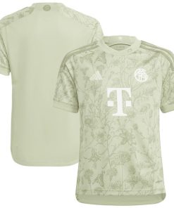 Alternative view of Bayern Munich adidas Youth 2023/24 Oktoberfest Replica Jersey - Green