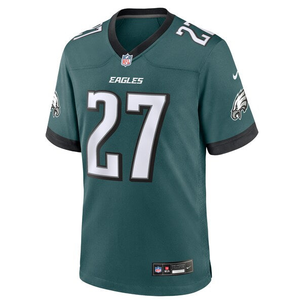 Quinyon Mitchell Philadelphia Eagles Nike Team Game Jersey - Midnight Green - Image 2