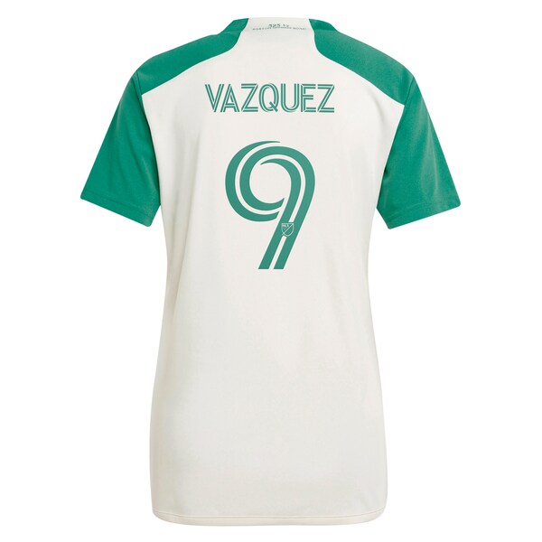 Brandon Vazquez Austin FC adidas Women's 2024 The Armadillo Kit Replica Player Jersey - Tan - Image 3